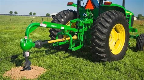 john deere compact tractor post hole digger|euro hitch post hole digger.